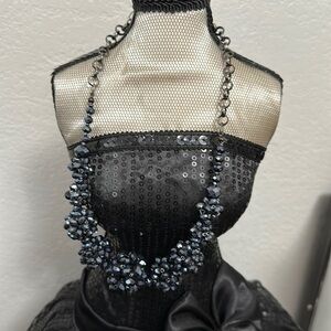 Beautiful gunmetal necklace